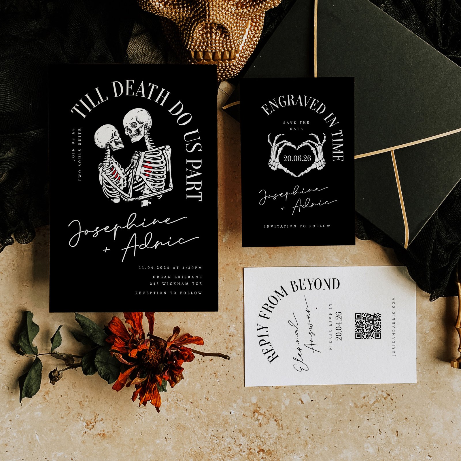 Celestial Wedding Invitation Suite