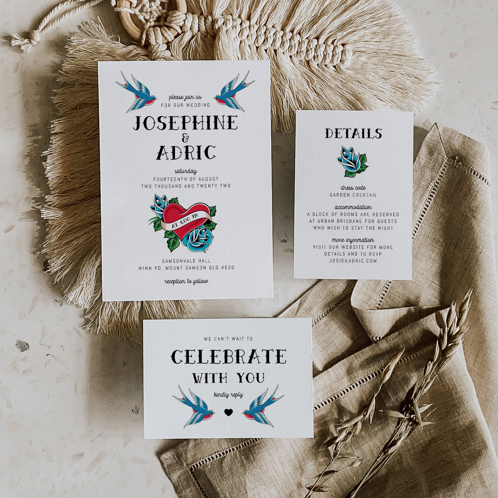 Celestial Wedding Invitation Suite