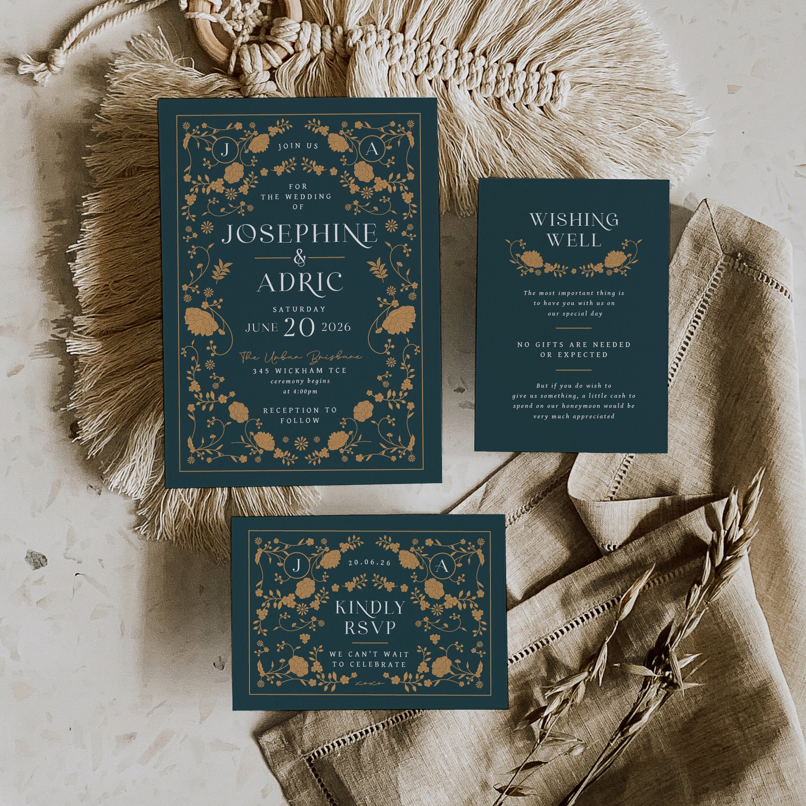 Storybook Wedding Invitation Suite