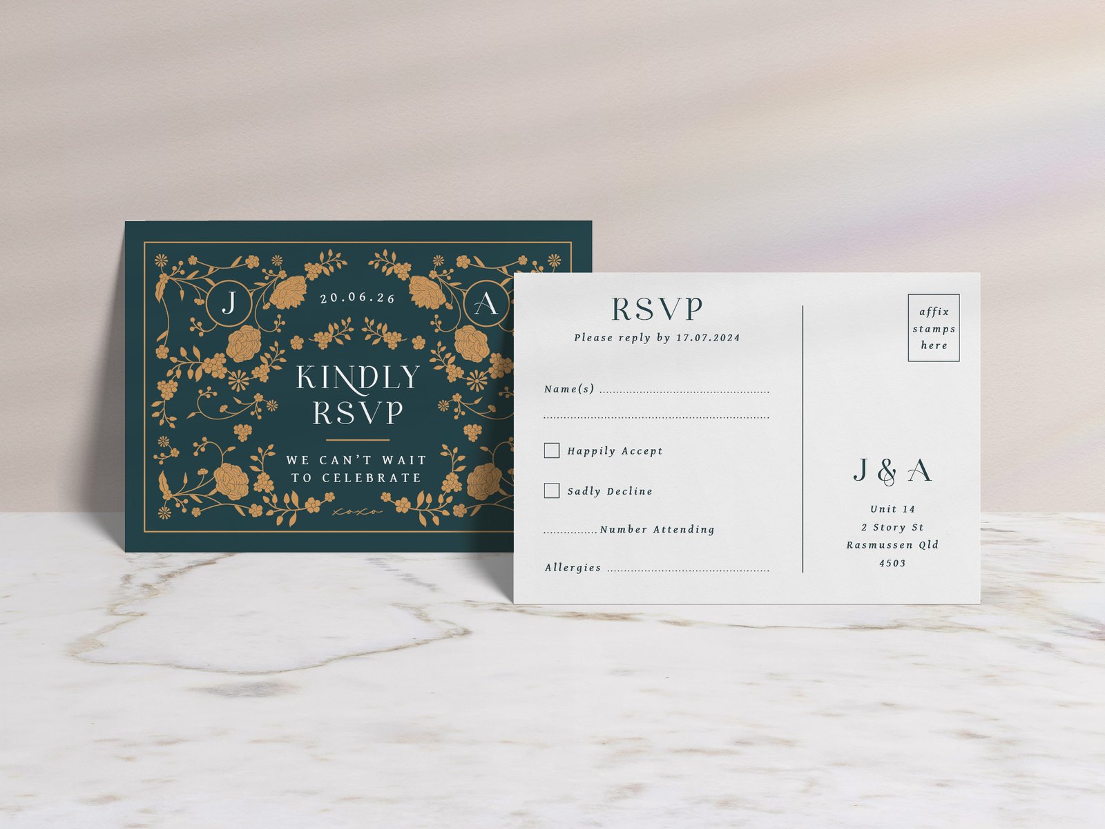 Storybook Wedding RSVP Card