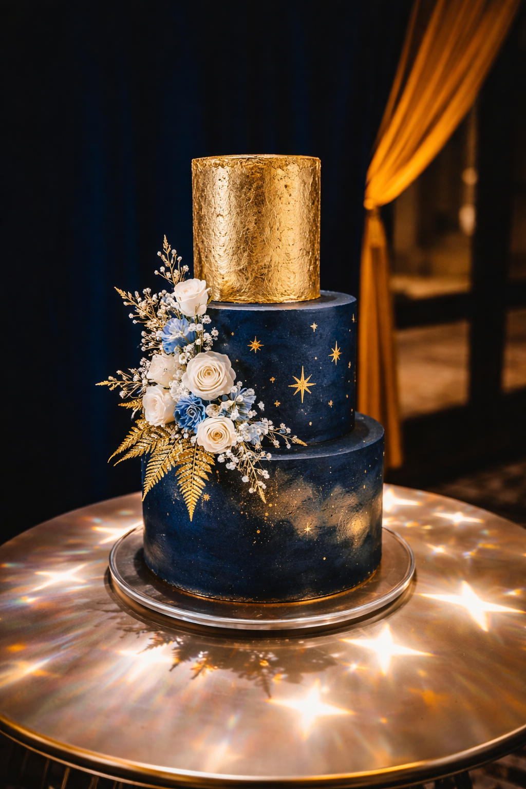 Sun & Moon Celestial Wedding Cake