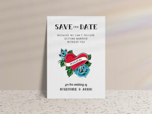 Tattoo Rockabilly Save the Date Cards