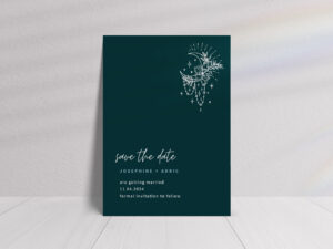 Moonstone Crystal Save the Date Cards