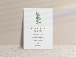 Eucalyptus Save the Date Cards