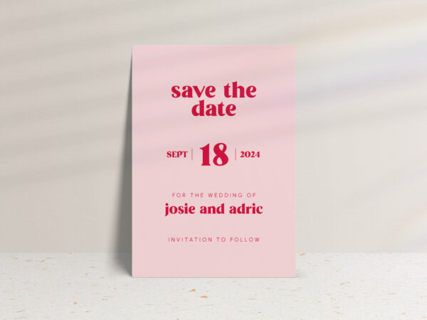Retro Save The Date Cards
