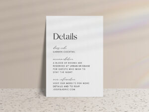 Elegant Minimalist More Details Cards