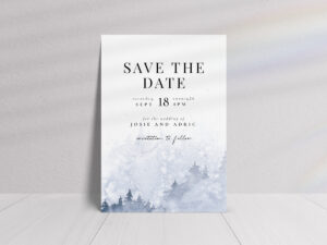 Woodland Save The Date Cards